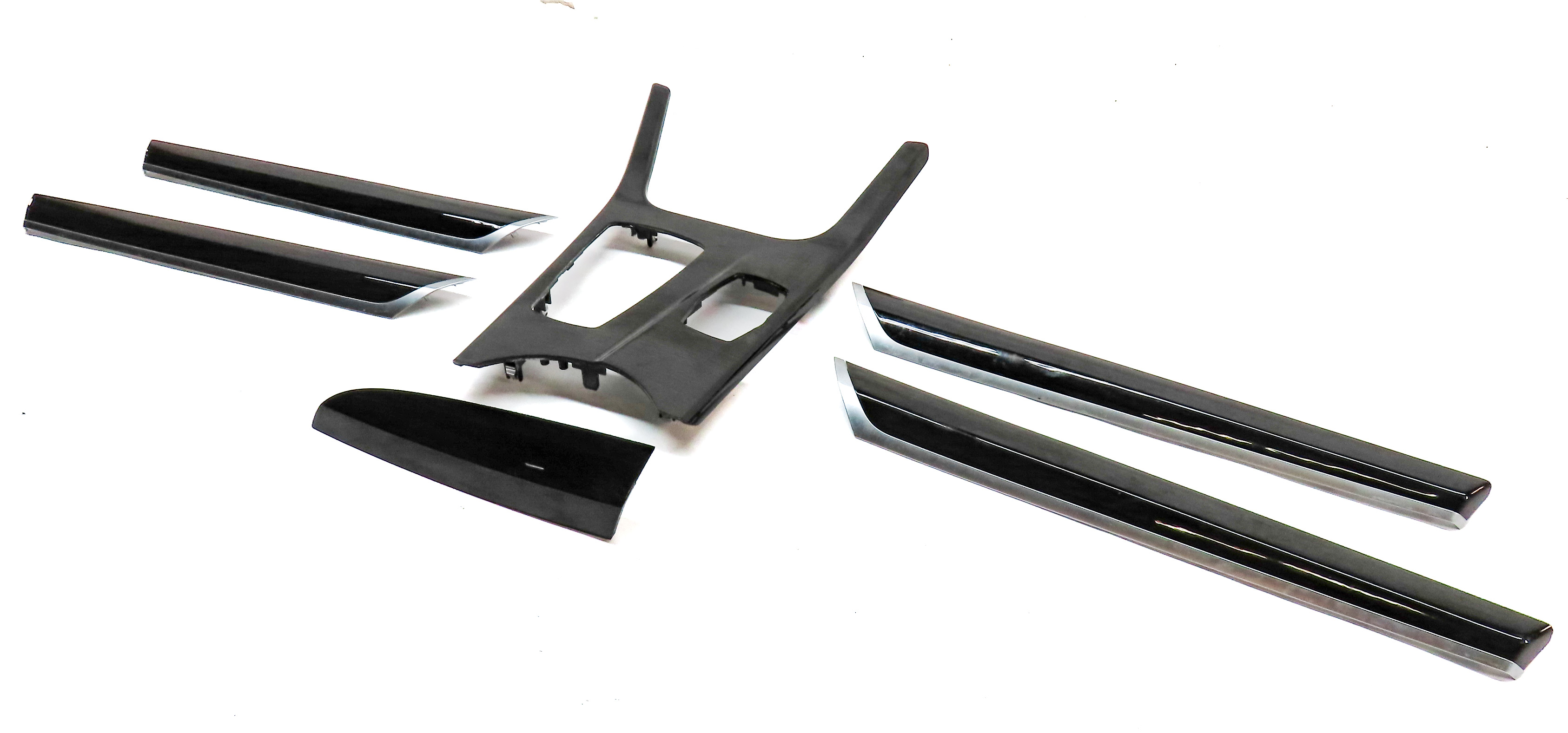17 BMW X3 F25 INTERIOR DASH CENTER CONSOLE FRONT/REAR DOOR TRIM SET/6 (Fineline) — exact item pictured